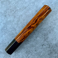 Custom Japanese Knife handle (wa handle) for 165-210mm: Sonoran desert ironwood and horn