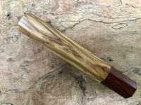Custom larger hands- Japanese Knife handle (wa handle) for 165-210 - Olivewood and Honduran rosewood