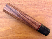 Custom Japanese Knife handle (wa handle) for 240mm - Honduran Rosewood, stone and horn