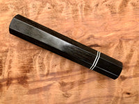 Custom Japanese Knife Handle (Wa Handle) - Gabon ebony and horn