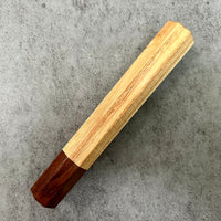 Custom Japanese Knife handle (wa handle) for 165-210mm : Rare American chestnut and Honduran Rosewood