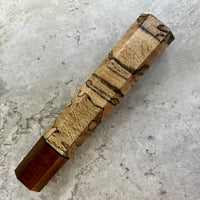 Custom Japanese Knife handle (wa handle) for 240mm - Spalted Sycamore