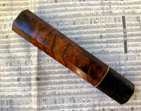 Custom Japanese Knife handle (wa handle) for 210mm - Ironwood burl and horn