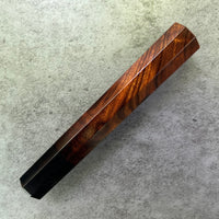 Custom Japanese Knife handle (wa handle) for 165-210 mm - Dark desert ironwood and horn
