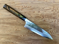Custom Yu Kurosaki Fujin Hammered 180mm Gyuto Chef Knife- Bocote and horn