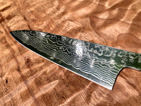 Custom Sukenari Damascus ZPD189 Gyuto 210mm with mammoth tusk