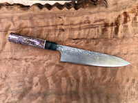 Custom Kobayashi Damascus SG2 Gyuto 210mm - Dyed Hempwood