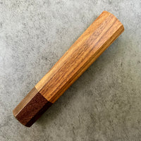 Custom Japanese Knife handle (wa handle) for 165-210mm: Morado (Bolivian Rosewood) and Katalox