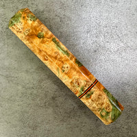 Custom Japanese Knife handle (wa handle) for 165-210mm - Dyed box elder burl