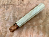 Custom Japanese Knife handle (wa handle) - Holly and redwood