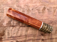 Custom Japanese Knife Handle (Wa Handle) - Siam Rosewood