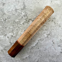 Custom Japanese Knife handle (wa handle) for 165-210mm : Birdseye maple and desert ironwood