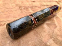 Custom Japanese Knife Handle - Mesquite burl hybrid