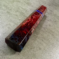 Custom Japanese Knife handle (wa handle) for 165-210 mm - Double dyed Karelian birch : Ukrainian craftsman