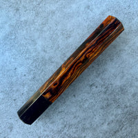 Custom Japanese Knife handle (wa handle) for 165-210mm: Sonoran desert ironwood and horn