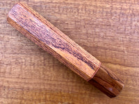 Custom Japanese Knife handle (wa handle) for 165-210mm : Inlayed honey locust and Rosewood