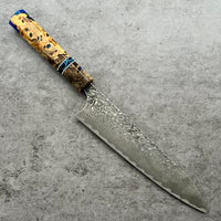 Yoshimi Kato SG2 Damascus Gyuto 210 mm - Buckeye burl hybrid