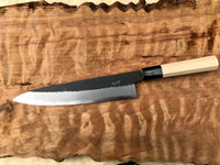 Sugi Tanaka Black Kurouchi Shirogami W2 Gyuto 240mm