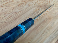 Custom Yu Kurosaki Fujin Hammered 240mm (10”) Gyuto Chef Knife- Quilted Maple