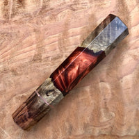 Custom Japanese Knife handle (wa handle) for 240mm - Chechen burl hybrid