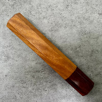 Custom Japanese Knife handle (wa handle) for 240mm : Itauba and Brazilian ebony