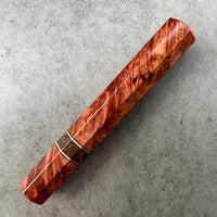 Custom Japanese Knife handle (wa handle) for 240 mm: Maple Burl and copper