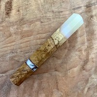 Custom Japanese Knife handle (wa handle) for 210mm - hybrid burl