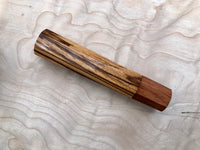 Custom Japanese Knife Handle (Wa Handle) - Zebrawood