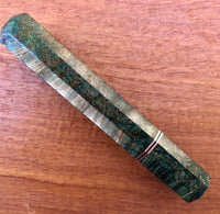 Custom Japanese Knife handle (wa handle) for 165-210mm : Black Ash and copper