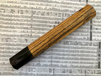 Custom Japanese Knife handle (wa handle) for 165-210mm - Bocote and horn