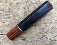 Custom Japanese Knife handle (wa handle) for 165-210mm - East India Rosewood and cocobolo