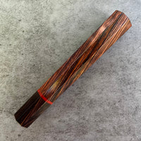Custom Japanese Knife handle (wa handle) for 240mm - Cocobolo, African Blackwood and vintage poker chip