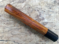 Custom Japanese Knife handle (wa handle) for 240mm - Cocobolo and Macassar ebony