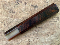 Custom Japanese Knife handle (wa handle) for 240mm - Cocobolo and marbled horn