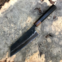 Custom Manaka Kisuke Aogami 2 Bunka 165mm - Ancient Bog Oak