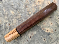 Custom Japanese Knife handle (wa handle) for 240mm - local walnut and olive