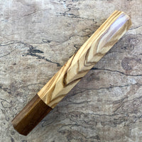 Custom Japanese Knife handle (wa handle) for 165-210mm - Olive and Tasmanian Blackwood
