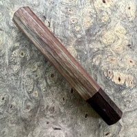 Custom Japanese Knife handle (wa handle) for 165-210mm - curly black walnut and wenge