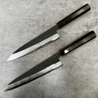 Hatsukokoro Shinkiro (Mirage) Aogami Super Damascus - ebony and horn