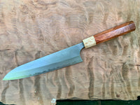 Custom Masakage Yuki Nashiji Shirogami #2 Gyuto 210 - Siamese Rosewood