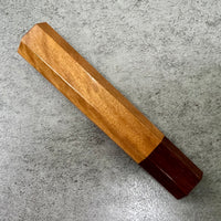 Custom Japanese Knife handle (wa handle) for 210 mm : Itauba and Brazilian ebony