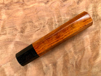 Custom Japanese Knife Handle - Snakewood and ebony