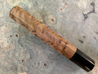 Custom Japanese Knife handle (wa handle) for 240mm - Thuya Burl and Buffalo horn