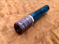 Custom Japanese Knife Handle (Wa Handle) - Dyed Spalted Maple