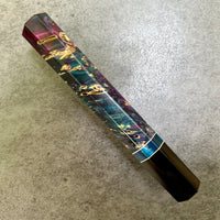 Custom Japanese Knife handle (wa handle) for 240mm - Starry box elder and horn