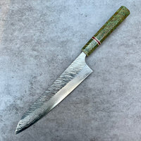 Custom Yu Kurosaki Fujin SG2 Hammered Gyuto 240 - Dyed black ash