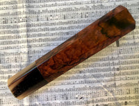 Custom Japanese Knife handle (wa handle) for 240 - Ironwood burl and horn