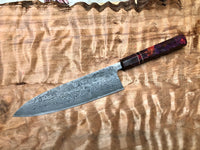 Custom Shiro Kamo Black Damascus SG2 Gyuto 210