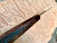 Custom Takeshi Saji Rainbow Ao 2 Damascus Nakiri - Tiger Myrtle