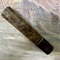Custom Japanese Knife handle (wa handle) for 165-210mm - Canxan negro burl and rosewoods
